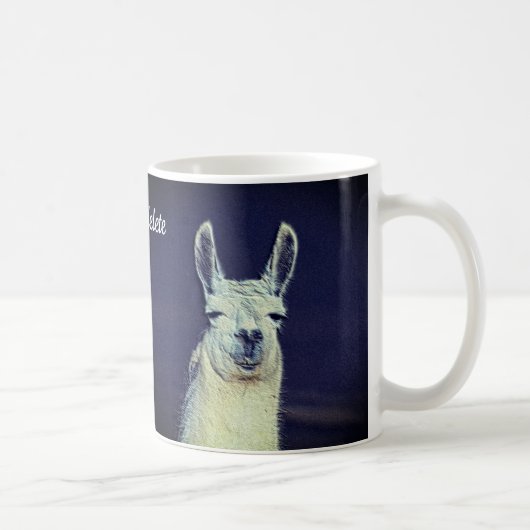 Mug Crayon Art numérique visage Llama Personnalisé (Droite)