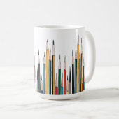 Mug Crayon couleur crayon (Devant droit)