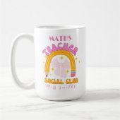 Mug Crayon de coquette rétro professeur de mathématiqu (Gauche)