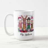 Mug Crayon de professeur Noël Coquette (Gauche)