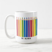 Mug Crayon enseignant coloré (Gauche)