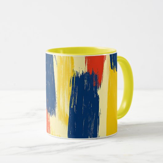 Mug Crayon et fleurs de papillon (Devant droit)