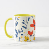 Mug Crayon et fleurs de papillon (Gauche)