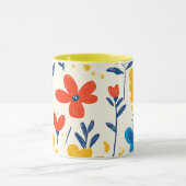 Mug Crayon et fleurs de papillon (Centre)