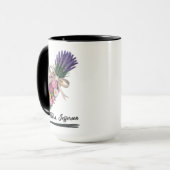 Mug Crayon Floral Croquette Appréciation de l'enseigna (Devant gauche)