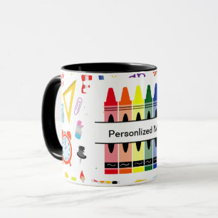 Mug Crayon Personnalisé Retour à l'École