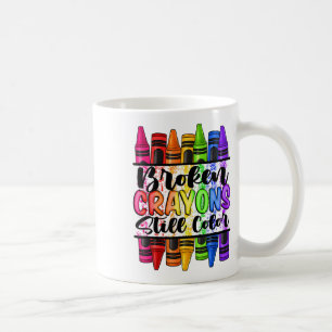 Mug Crayons Cassés Colorent Encore la Sensibilisation