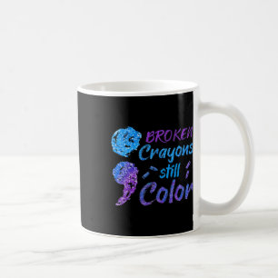 Mug Crayons cassés Couleur encore Mois de sensibilisat