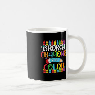 Mug Crayons cassés Couleur encore Sensibilisation à la