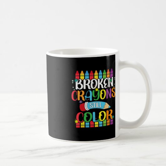 Mug Crayons cassés Couleur encore Sensibilisation à la (Droite)