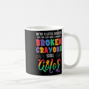 Mug Crayons cassés Couleur encore Sensibilisation à la