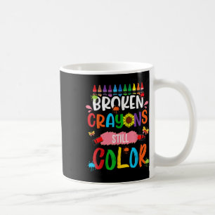 Mug Crayons cassés Couleur encore Sensibilisation à la