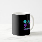 Mug Crayons Cassés Couleur Prévention du Suicide Menta (Devant droit)