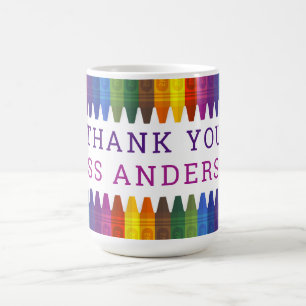 Mug Crayons couleur Merci Personnaliser