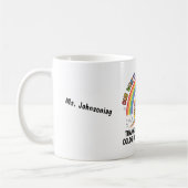 Mug Crayons de bus arc-en-ciel Professeur le plus géni (Gauche)