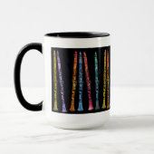 Mug Crayons de clarinette sur le noir (Gauche)