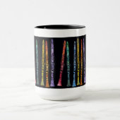 Mug Crayons de clarinette sur le noir (Centre)