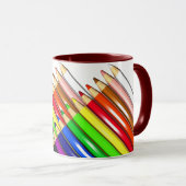 Mug crayons de couleur (Devant droit)