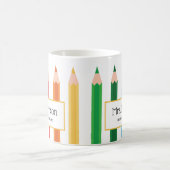 Mug Crayons de couleur arc-en-ciel pour enseignants Pe (Centre)