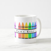 Mug Crayons de couleurs pour enseignant (Devant droit)