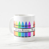 Mug Crayons de couleurs pour enseignant (Devant gauche)