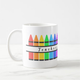 Mug Crayons de couleurs pour enseignant