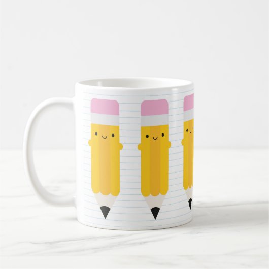 Mug Crayons Kawaii Joyeux (Gauche)