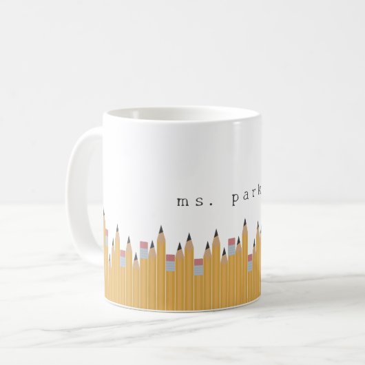Mug Crayons personnalisés (Devant gauche)