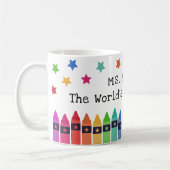 Mug Crayons & Stars Meilleure application de reconnais (Gauche)
