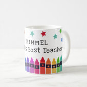 Mug Crayons & Stars Meilleure appréciation de l'enseig (Devant droit)