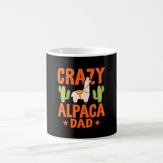 Mug Crazy Alpaca Papa Funny Llama et Alpaca Lover (Centre)