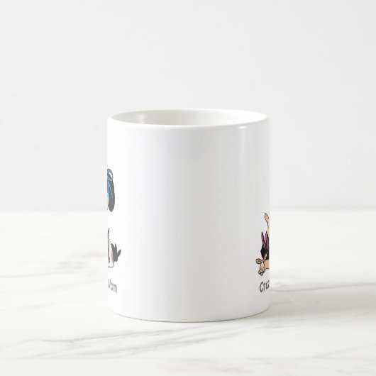 Mug Crazy Bunny Maman Rabbit cadeau de la dame (Centre)