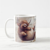 Mug Crazy Cartoon Highland Cow (Gauche)