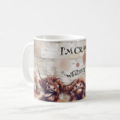 Mug Crazy Cartoon Highland Cow (Devant gauche)