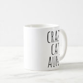Mug Crazy Cat Aunt Text Design (Devant droit)