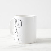 Mug Crazy Cat Aunt Text Design (Devant gauche)