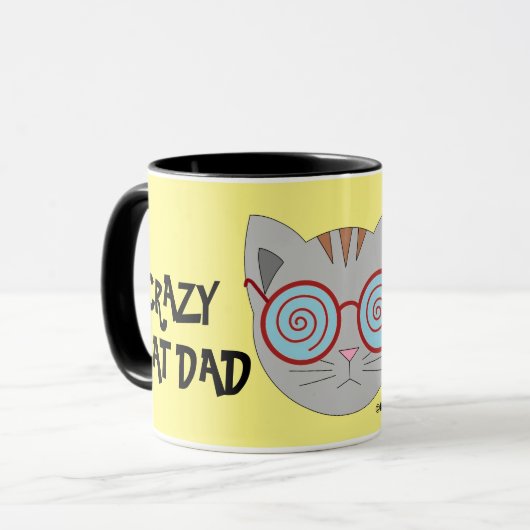 Mug CRAZY CAT DAD Coffee (Devant gauche)