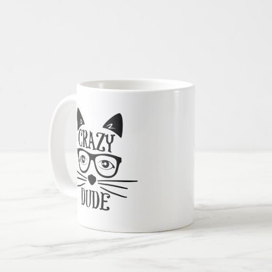 Mug Crazy Cat Dude (Devant gauche)