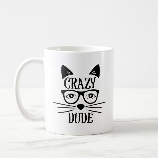 Mug Crazy Cat Dude (Gauche)