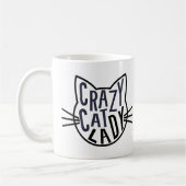 Mug Crazy Cat Lady Cat Face (Gauche)