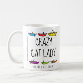 Mug Crazy Cat Lady Funny Rafers (Gauche)