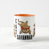 Mug Crazy Cat Lady Ultra mignonne Anime Leopard Kitty (Centre)