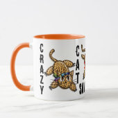 Mug Crazy Cat Lady Ultra mignonne Anime Leopard Kitty (Gauche)