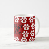 MUG CRAZY CHAT LADY (Devant droit)