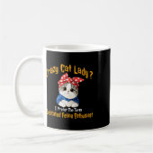 Mug Crazy Chat Lady Je Préfère Le Terme Feline Dédiée (Gauche)