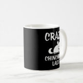 Mug Crazy Chinchilla Lady Lover Premium (Devant droit)