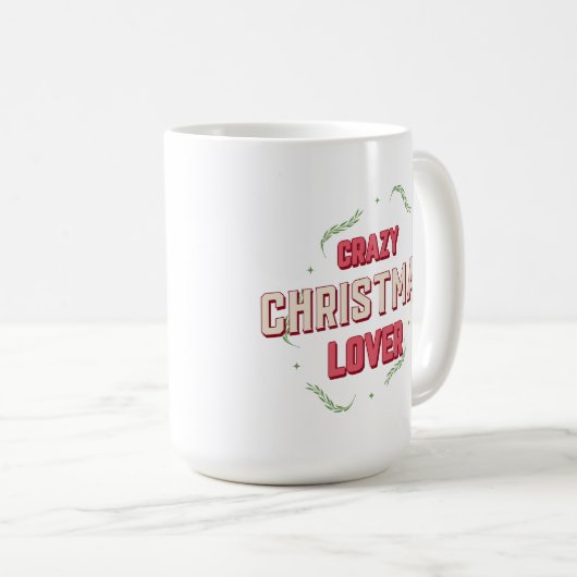 Mug Crazy Christmas Lover (Devant droit)