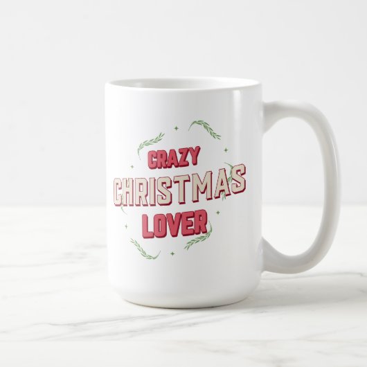 Mug Crazy Christmas Lover (Droite)