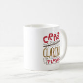 Mug Crazy Clarinet Player Clarinetist (Devant droit)