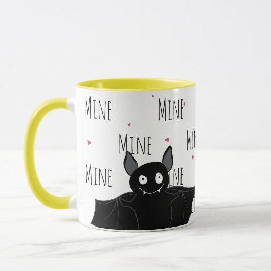 Mug Crazy Cute Batty "Mine" Amour (Gauche)